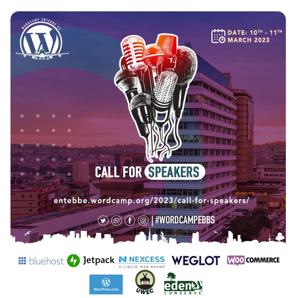 Call for Speakers – WordCamp Entebbe